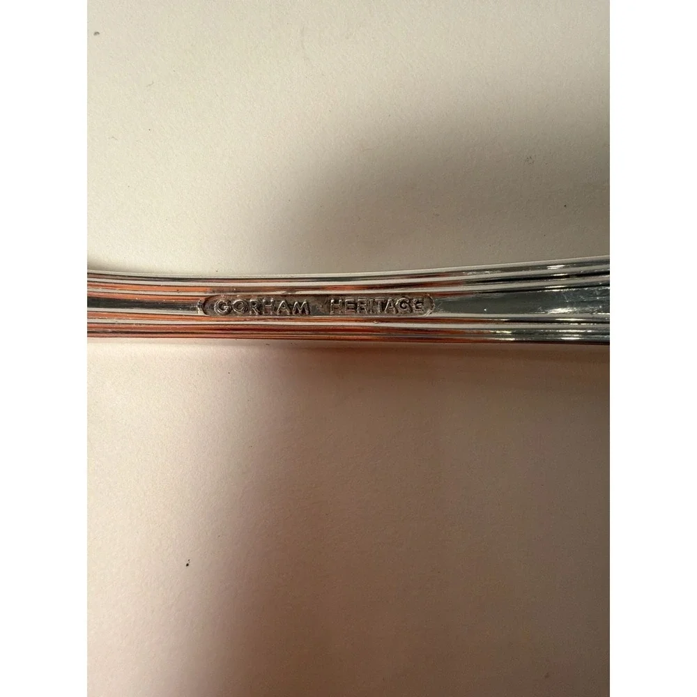 Vintage Gorham Heritage Silverplate Ornate Etched‎ Lasagna Cake Server Italy